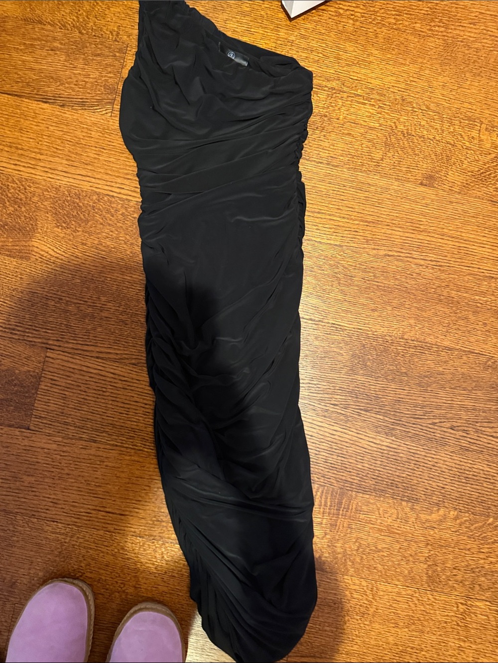 Missguided one shoulder midi bodycon dress